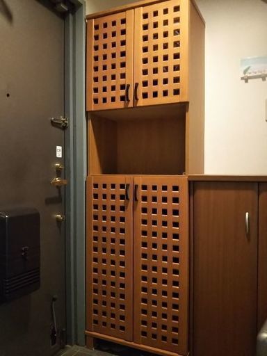 格子扉のシューズボックス〈取りに来てくれる方〉