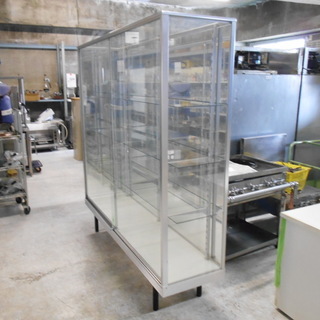 棚3段4面ガラスショーケース『良品中古』【リサイクルショップサルフ】