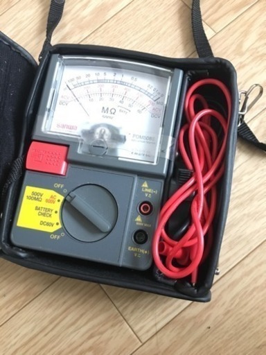 サンワ 絶縁抵抗計 メガーテスター