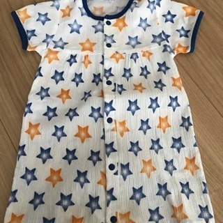 中古 80サイズ 星柄カバーオール