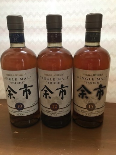 特別プライス！希少の余市10年12年15年！！