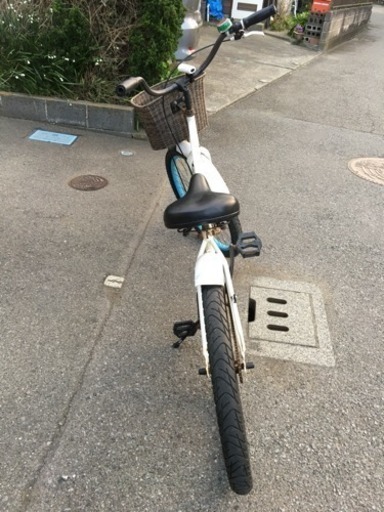 子供用自転車DAIWA24インチLDL01864ホワイト×ブルーサビ有【トレファク