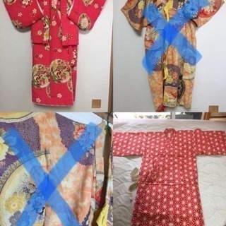 アンティーク着物  幼児用  2着 骨董品