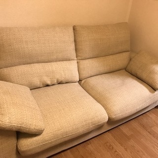 美品！ソファ（3人掛け用）色:アイボリーベージュ