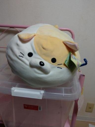 ぬいぐるみ　ねこ　クッション