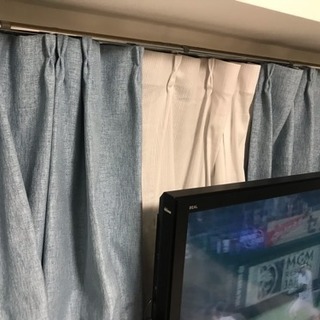 ニトリカーテン(ブルー&レース)