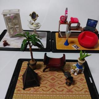 ミニチュア こだわりルームコレクション/全5種類(色違い含む)6パターンセットの画像