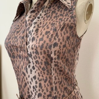 ヒョウ柄 ワンピース の画像