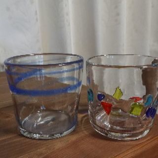 新品未使用 琉球ガラスロックグラス セットの画像