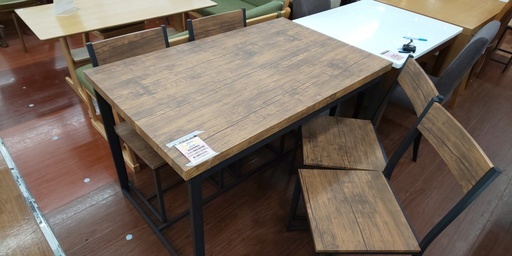 人気商品！　ホルツ　アイアンダイニング5点セット