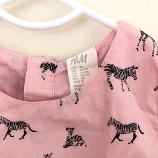 取引中136.  シマウマワンピース92cmの画像