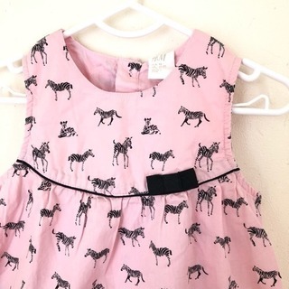 取引中136.  シマウマワンピース92cmの画像