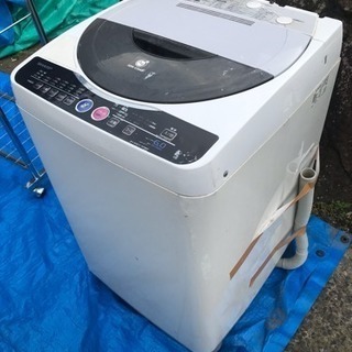 シャープ 全自動電気洗濯機 ES-FG60H-H 6.0kg 2...