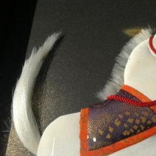 焼き杉 硯屏額❇️馬の押絵の画像