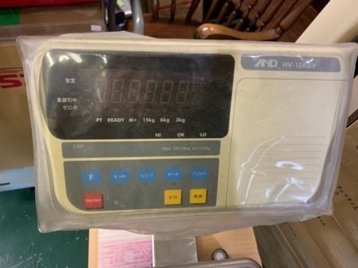 Ａ＆Ｄ 防塵・防水デジタル台はかりウォーターストロング蛍光表示 HV15KGV 中古