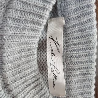 袖ドット柄シフォンニット2枚組の画像