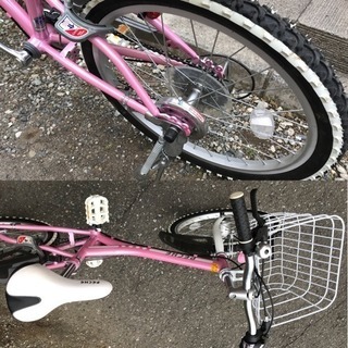 子供用 自転車  20インチ ピンク  防犯登録抹消済の画像