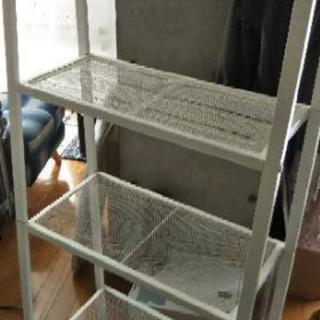 IKEA★イケアの白いスチール棚