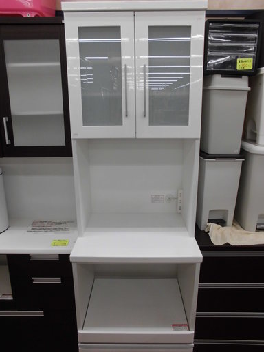 レンジボード キッチンボード スリムタイプ 白エナメル 幅60㎝ 美品☆ 西岡店