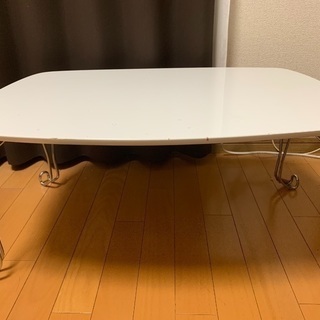 折りたたみテーブル ホワイト