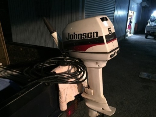 ジョンソン JOHNSON 船外機セット これからの季節のレジャーにいかがでしょうか？