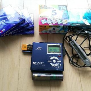★急募MDプレーヤー★動作確認済★MD11枚付き！★