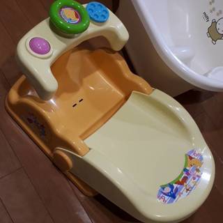 ミッフィーベビーバス、プーさんバスチェア、バスネット　手渡しでの画像