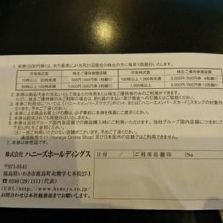 ハニーズ株主優待券の画像