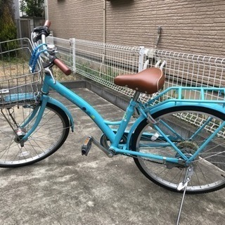 子供用自転車 24インチ 6段変速【女の子】水色 イオンバイク (Toppy 