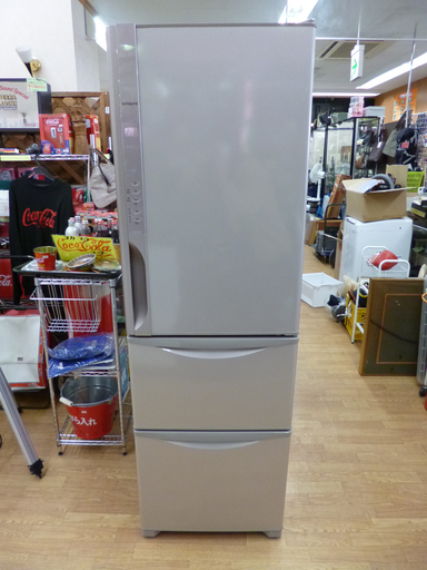日立 真空チルド  3ドア冷蔵庫 315L R-K320FV(T) 2015年 HITACHI 300Lクラス ☆ PayPay(ペイペイ)決済可能 ☆ 札幌市 清田区 平岡