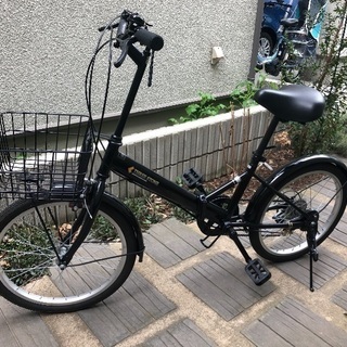 折りたたみ自転車 20インチ シマノ社製6段変速ギア (AJ-08)の画像