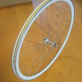 【差し上げます 】FUJI feather ピストの前輪ホイール