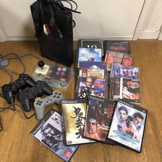 PS2　プレイステーション2　本体　ソフト多数　コントローラー多...