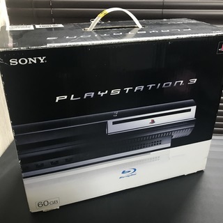 PS3 PlayStation3 初期型（PS2プレイ可能）＋コントローラー２つ＋ソフト４本　セットの画像
