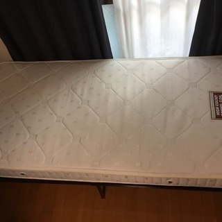 無料  マットレス付きパイプベッド(シングル)の画像