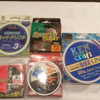 釣り用品 未使用（中古）釣り糸４種類