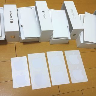 ■Apple 純正 ロゴ シール ステッカー 4シート(8枚)セ...