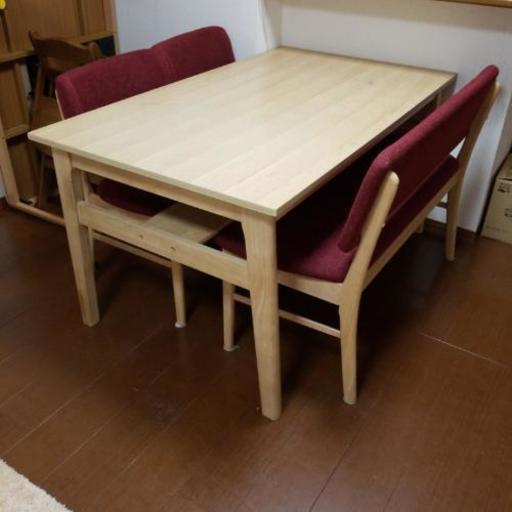 【配達の内容変更しました】ダイニングテーブルセット