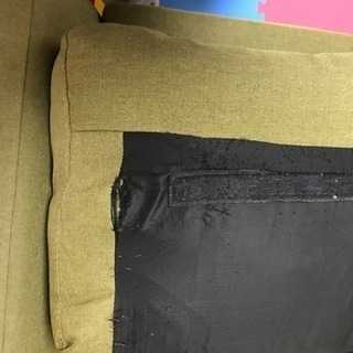 グリーンのかわいいソファーの画像