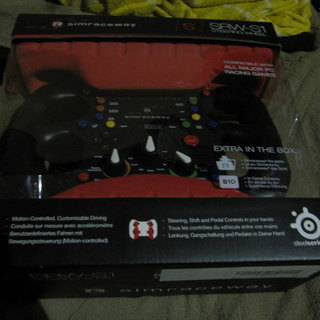  美品 simraceway SRW-S1 PC用ステアリングホ...