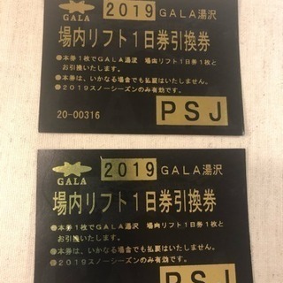 値下げしました。ガーラ湯沢リフト券 ※バラ売り可