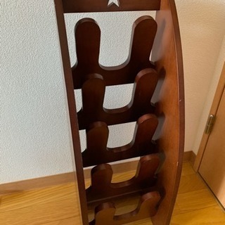 美品 木材 スリッパラック 0円