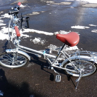 PayPay対応 20インチ折りたたみ自転車 6段変速あり ライ...