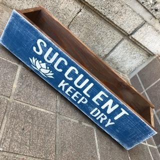 木製プランター＊SUCCULENT＊
