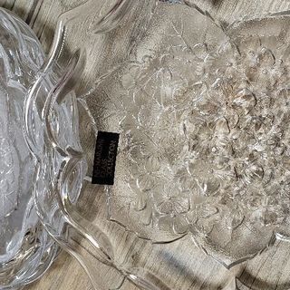 ナルミ 紫陽花柄ガラスプレート5枚セットの画像