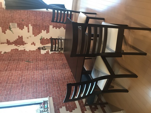 伸張式ダイニングテーブルセット