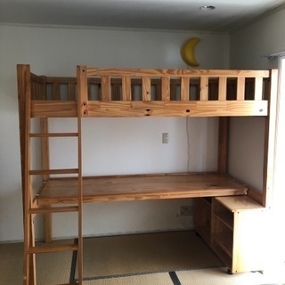 木製システムベッドお譲りします。