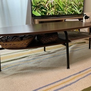 【お譲り予定】ワンコイン♪ 北欧風ローテーブル(幅110)の画像