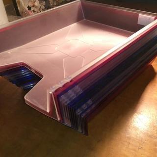 紙ファイル・クリアケース・仕分け棚など　事務用品あげます。