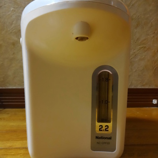 【手動出湯もできます！ゴムパッキン新品交換済・60℃設定可】ナショナル　マイコン沸騰ジャーポット NC-CPF22の画像